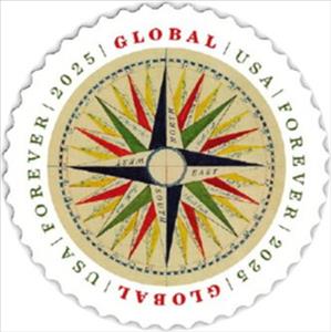 Stamp, 1794 Compass Rose, United States of America,  , Compasses