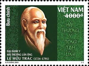 Stamp, Lê Hữu Trác (1724-1791), Vietnam,  , Famous People, Men, Physicians