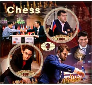 Mini Sheet, Sport Chess, Cabo Verde,  , Chess