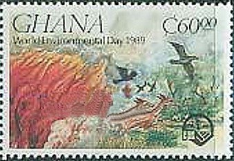 Stamp, Bush Fires, Ghana,  