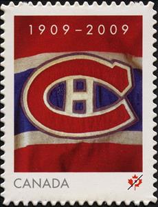 Stamp, 1909-2009 : Montreal Canadiens, Canada,  , Anniversaries and Jubilees, Ice Hockey, Sports, Sports Clubs, Winter Sports