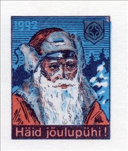Stamp, Christmas 1992, Estonia,  , Christmas