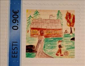 Stamp, Joonistus, Estonia,  , Drawings