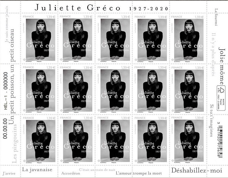 Juliette Gréco, Singer and Actress