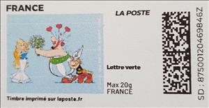 Stamp, Asterix and Obelix and Falballa, France,  , Cartoons