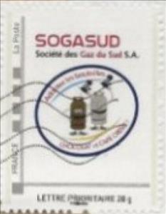 Stamp, Sogasud Societe de Gaz, France,  , Petrochemical Industries