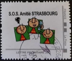Stamp, SOS Amitie Strasbourg, France,  , Organizations