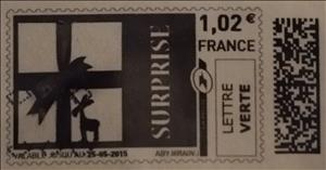 Stamp, Surprise (vertical), France,  , Presents / Gifts