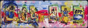 Booklet, Post Office in Graffiti, French Polynesia,  , Art, Post Offices