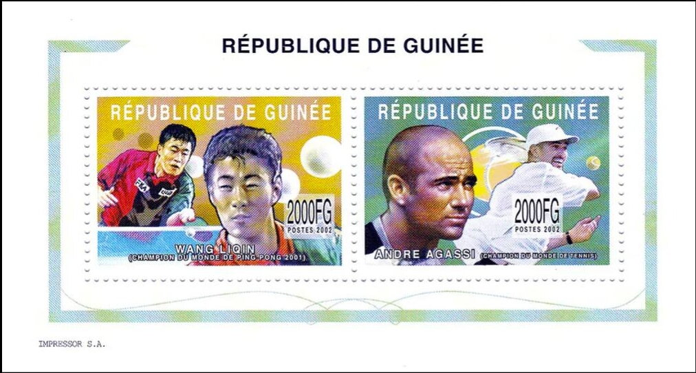 Personalities - Wang Liqin and Andre Agassi