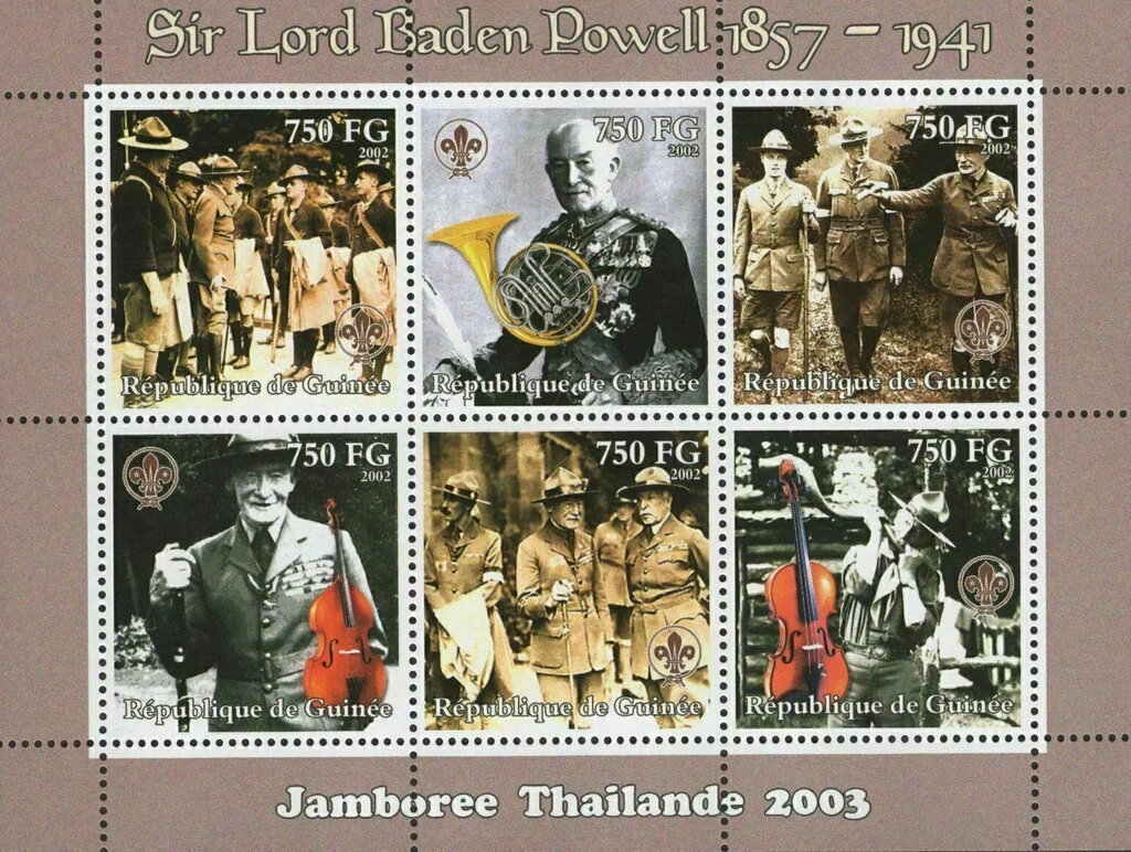 Sir Lord Baden Powell 1857-1941 - Scout Jamboree in Thailand
