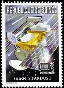 Stamp, STARDUST probe, Guinea,  , Outer Space, Satellites