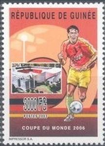 Stamp, World Cup Football Soccer in Germany in 2006, Guinea,  , Football (Soccer), Sports, Stadiums