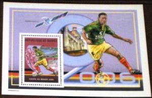 Souvenir Sheet, World Cup Football Soccer in Germany in 2006, Guinea,  , Football (Soccer), Sports, Stadiums