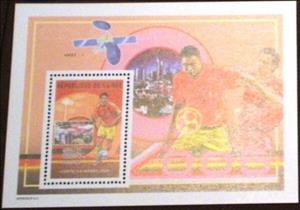 Souvenir Sheet, World Cup Football Soccer in Germany in 2006, Guinea,  , Football (Soccer), Sports, Stadiums