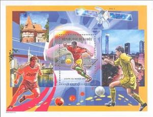 Souvenir Sheet, World Cup Football Soccer in Germany in 2006, Guinea,  , Football (Soccer), Sports, Stadiums