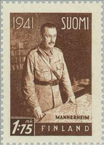 Stamp, Carl Gustav Emil von Mannerheim, Marshall, Finland,  , Famous People, Uniforms, Generals