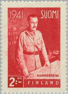 Stamp, Carl Gustav Emil von Mannerheim, Marshall, Finland,  , Famous People, Uniforms, Generals