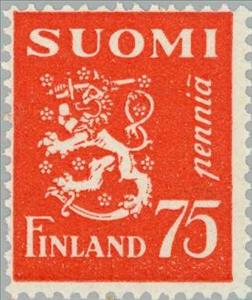 Stamp, Coat of Arms, Finland,  , Heraldic Animals, Coats of Arms