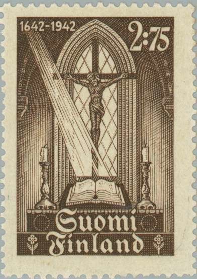 The First Finnish Bible on the Altar