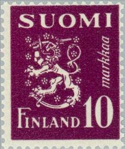 Stamp, Coat of Arms, Finland,  , Heraldic Animals, Coats of Arms