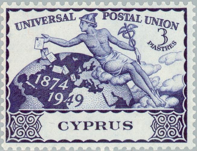 U.P.U. 75th Anniv. - Hermes The Messenger
