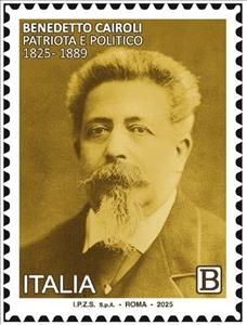Stamp, Benedetto Cairoli, Prime Minister of Italy, Italy,  , Famous People, Politicians