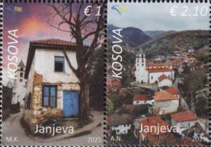 Se-tenant, Views of Janjeva, Kosovo,  , Townscapes / City Views