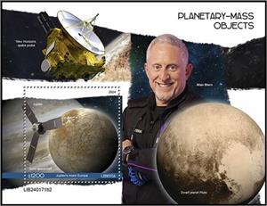 Souvenir Sheet, Jupiter's Moon Europa, Liberia,  , Outer Space, Planets