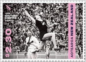 Stamp, Yvette Williams, Long Jump, New Zealand,  , Athletes, Long Jump, Sports