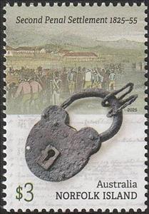 Stamp, Padlock, Norfolk Island,  , Locks