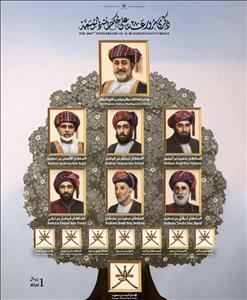 Souvenir Sheet, Al Bu Said Dynasty, 280 Years, Oman,  , Sultan
