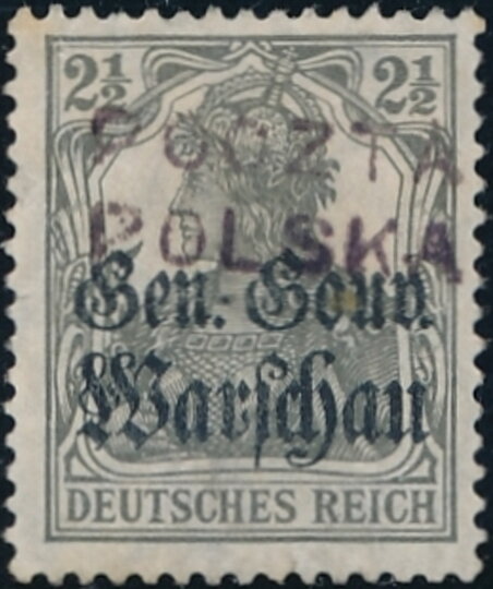 Stamp of Germany overprinted
