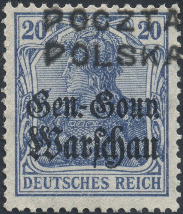 Stamp of Germany overprinted