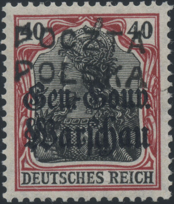 Stamp of Germany overprinted