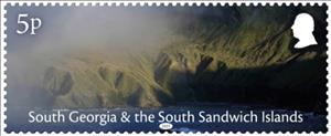Stamp, Weather Conditions on South Georgia, South Georgia and The South Sandwich Islands,  , Landscapes
