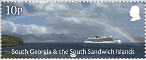 Stamp, Weather Conditions on South Georgia, South Georgia and The South Sandwich Islands,  , Landscapes