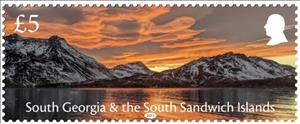 Stamp, Weather Conditions on South Georgia, South Georgia and The South Sandwich Islands,  , Landscapes