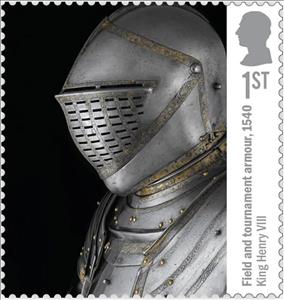 Stamp, Field and Tournament Armor, 1540, United Kingdom of Great Britain & Northern Ireland,  , Armors