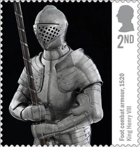 Stamp, Foot Combat Armor 1520, United Kingdom of Great Britain & Northern Ireland,  , Armors