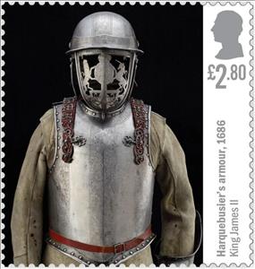 Stamp, Harquebusier’s Armor, 1686, United Kingdom of Great Britain & Northern Ireland,  , Armors