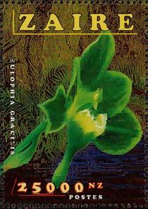 Stamp, Eulophia gracilis, Zaire,  , Flowers, Orchids, Plants (Flora)