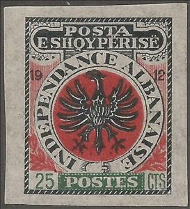 Stamp, Heraldic eagle, Albania,  , Coats of Arms, Eagles, Heraldic Animals