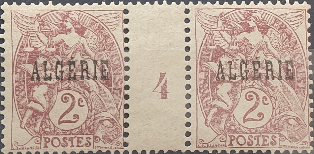 Type Blanc - overprinted "ALGERIE"
