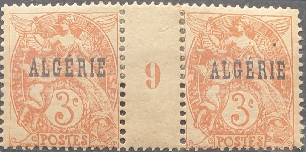 Type Blanc - overprinted "ALGERIE"