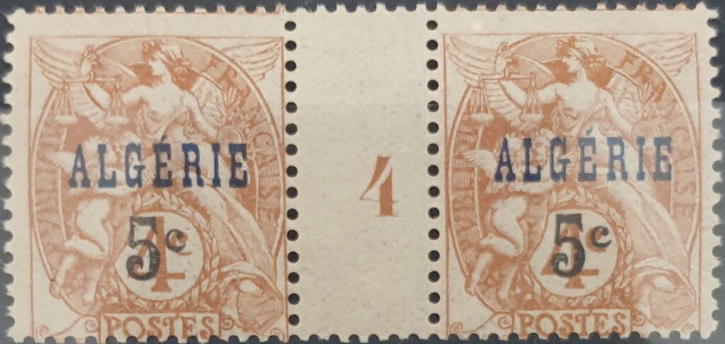 Type Blanc overprinted and surcharged