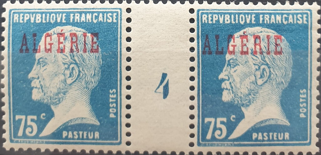 Type Pasteur - overprinted "ALGERIE"