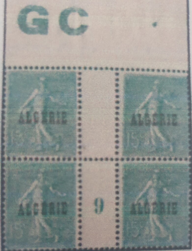 Type Semeuse - overprinted "ALGERIE"