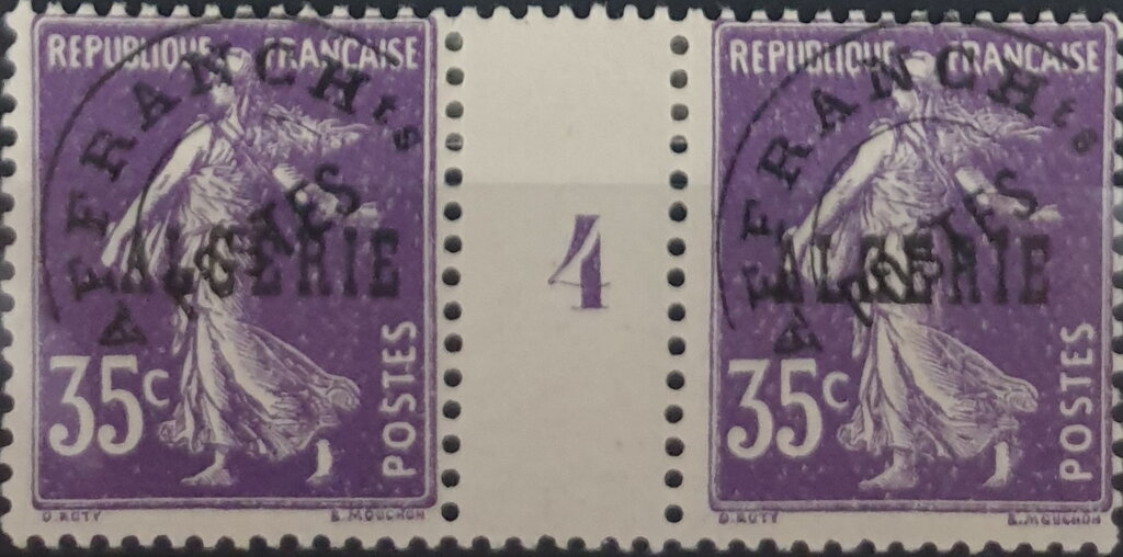 Type Semeuse - overprinted "ALGERIE"