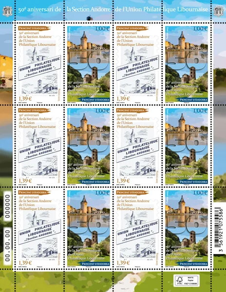 Andorra Branch of Libournaise Philatelic Union, 50 Years